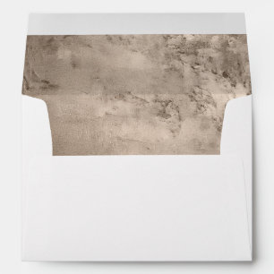 Enveloppe Élégante texture de cuivre métallique Adresse de r
