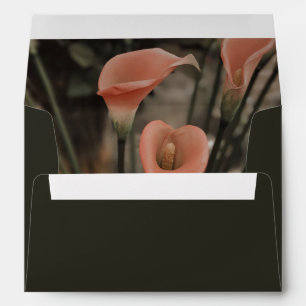 Enveloppe Élégantes Roses Fleurs Moderne Or Mariage Teinté d