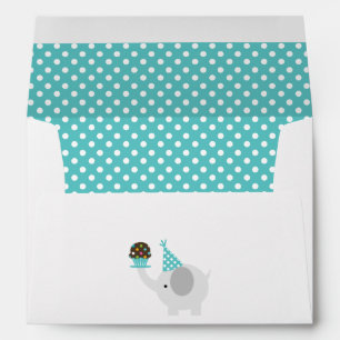 Enveloppe Éléphant d'anniversaire du festival Aqua