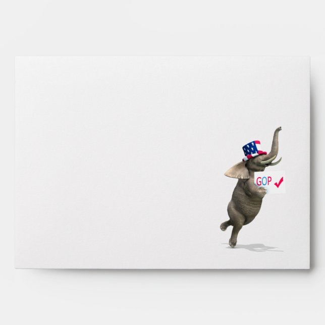 Enveloppe Eléphant GOP (Devant)