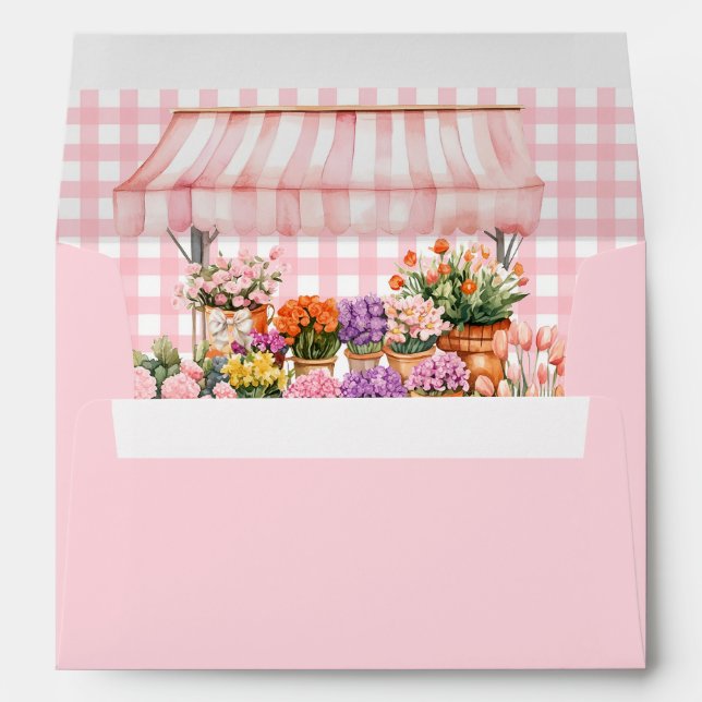 Enveloppe Elle est fraîche de la Fête des mariées florale du (Dos (Bas))