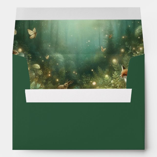 Enveloppe Emerald Green Enchanted Forest (Dos (Bas))