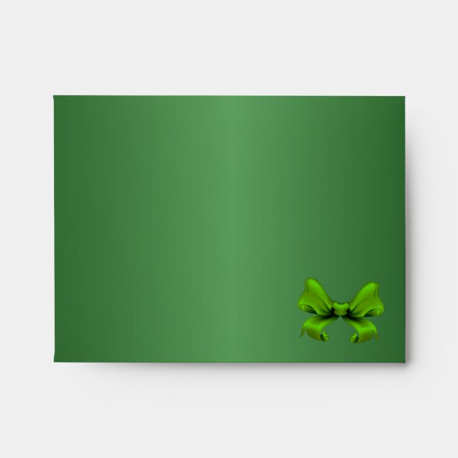 Enveloppe Emerald Green Peacock Note (Devant)