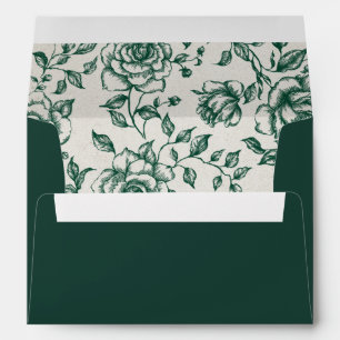 Enveloppe Emerald Greenery Mariage botanique Vintage