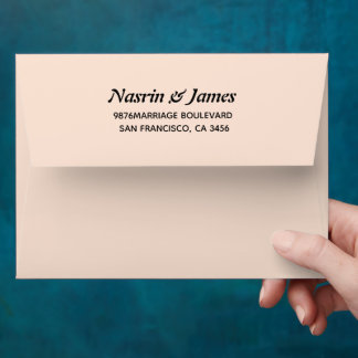 Enveloppe Emerald Wedding Return Address