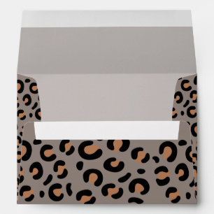enveloppe empreinte de léopard