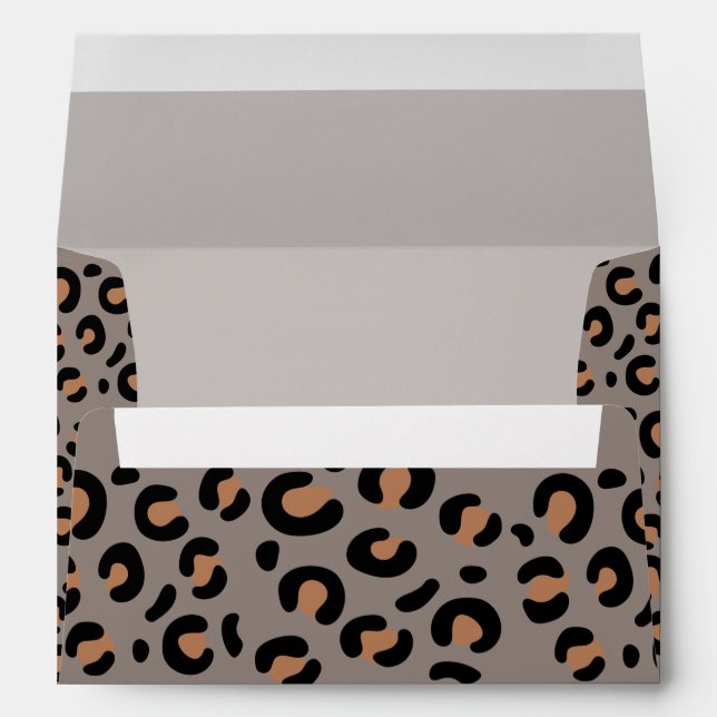 enveloppe empreinte de léopard (Dos (Bas))