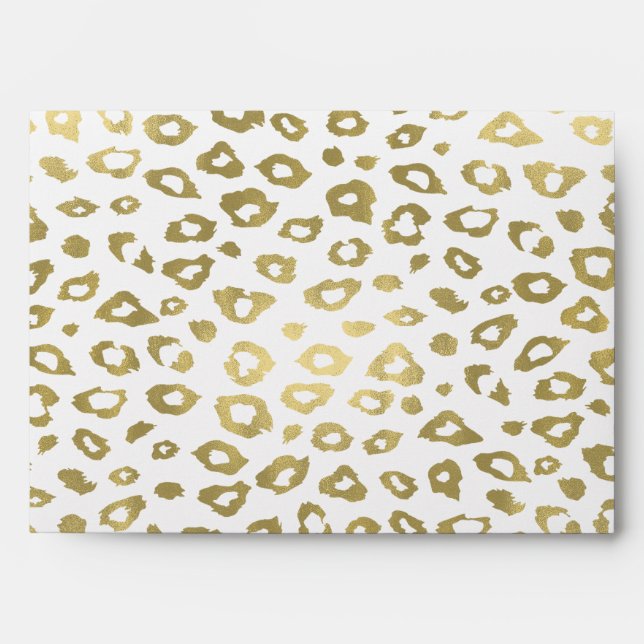 Enveloppe Empreinte de léopard Gold Ombre (Devant)
