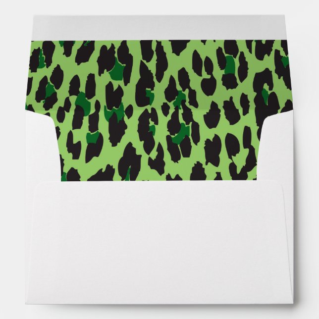 Enveloppe Empreinte de léopard, Spots de léopard, Leopard ve (Dos (Bas))