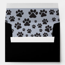 Empreinte de patte chien mignon gris et noir impri