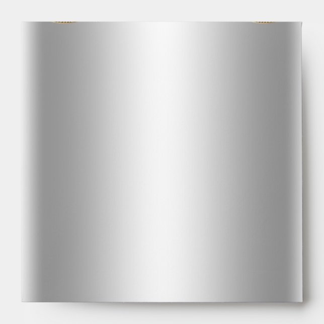 Enveloppe en argent en dentelle Brown rose (Devant)