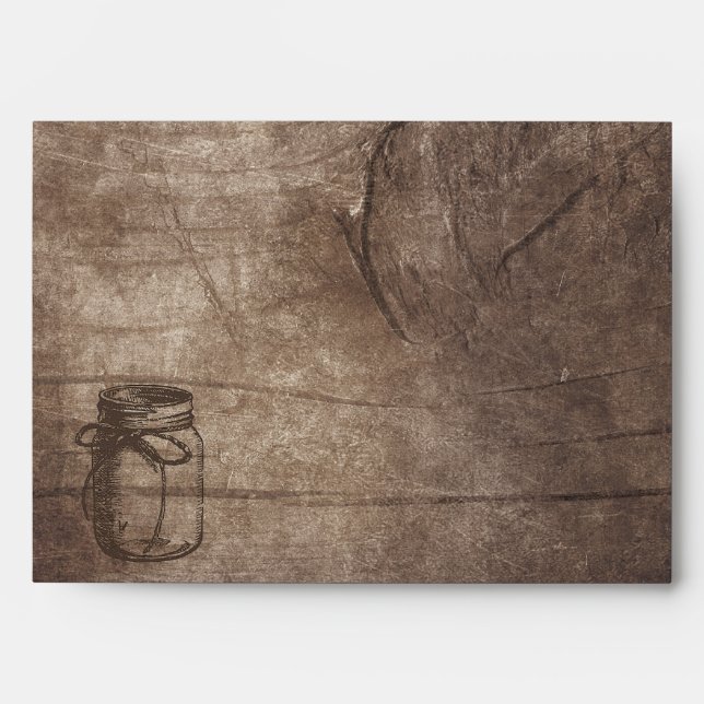 Enveloppe en bois de forêt enchantée Conte de fées (Devant)