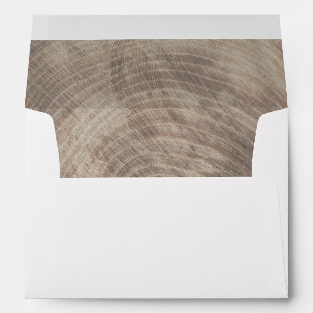 Enveloppe en bois rustique (Dos (Bas))