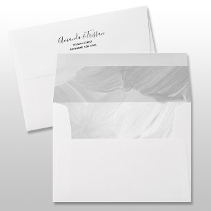Enveloppe en lin gris