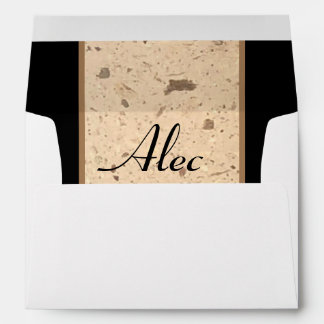 Enveloppe en marbre beige