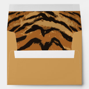 Enveloppe en Tan Safari sauvage avec bandes de tig