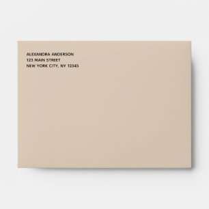 Enveloppe en terre cuite minimaliste simple couleu