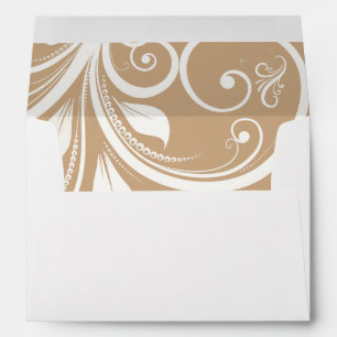 Enveloppe en toile de jute shabby chic