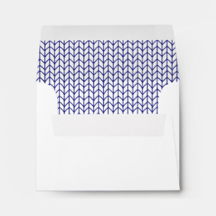 Enveloppe en tricot à ligne bleue A2 