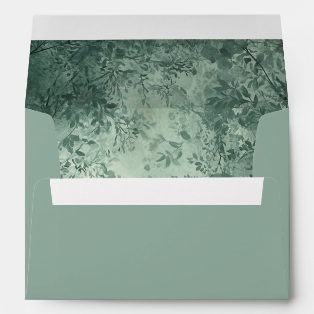 Enveloppe Enchanted Forest Light Green Envelope (Dos (Bas))