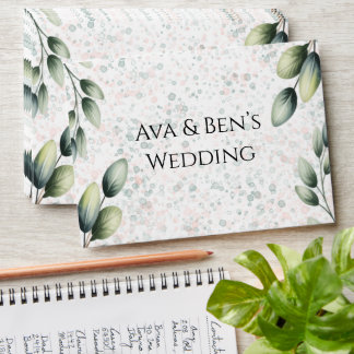 Enveloppe Encre Alcoolique Mariage Eucalyptus Blush