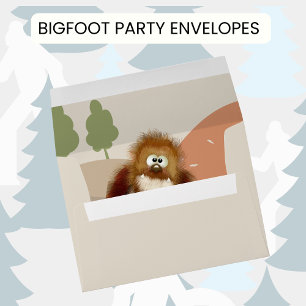 Enveloppe Enfants Nature Big Foot / Sasquatatard Anniversair