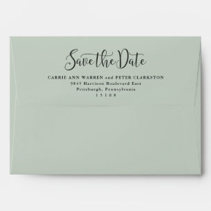 Enveloppe Enregistrer la date simple script feu vert