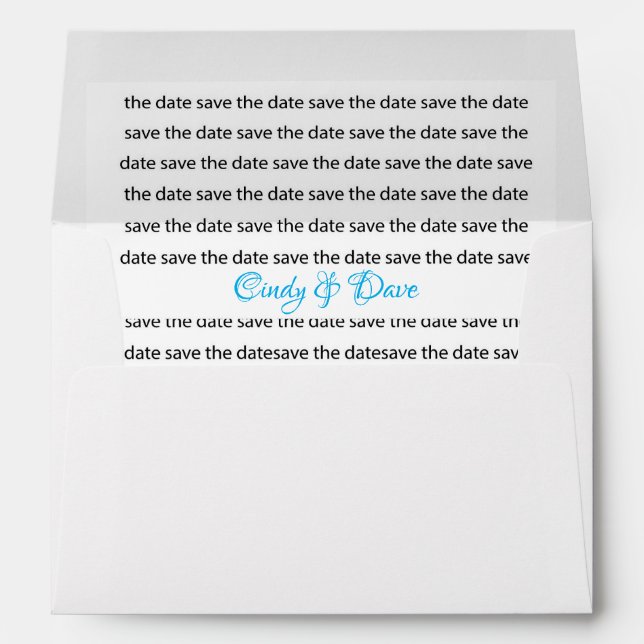 Enveloppe Enregistrer L'Enveloppe Date (Dos (Bas))