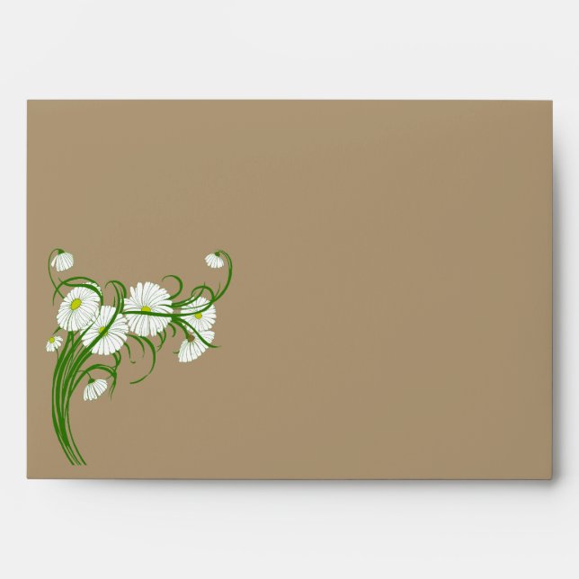 Enveloppe Ensemble de mariage de fleurs de marguerite de Ger (Devant)