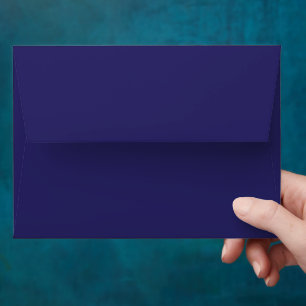 Enveloppe Ensemble d'enveloppes A7 Bleu uni minimal élégant 
