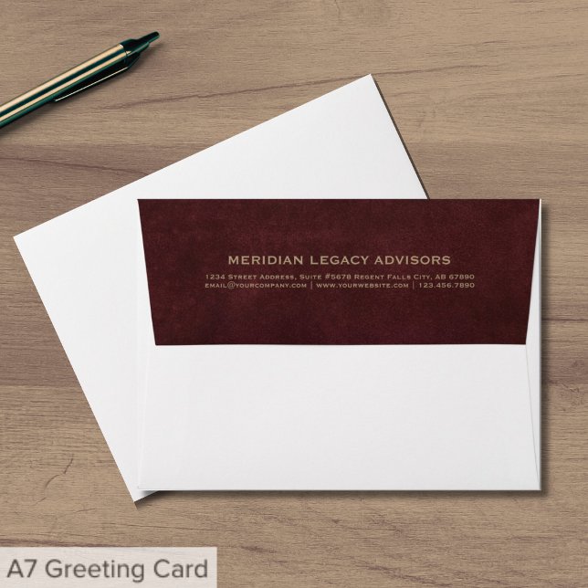 Enveloppe Entreprise d'adresse de retour classique (Créateur téléchargé)