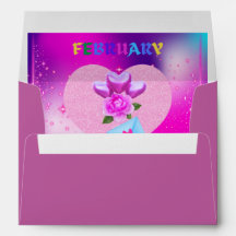 Envelopes assortis pour le Mois du Cœur de février