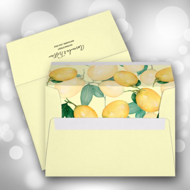 Enveloppe Envelopes Citrons et Verdure 5 x 7 (Créateur téléchargé)