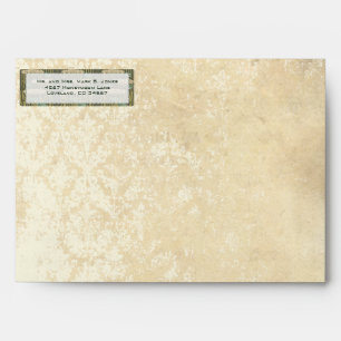 Enveloppe Envelopes Damask LilyPad Vieillis Distressés Antiq