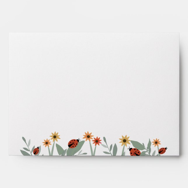 Enveloppe Envelopes de Baby Shower Love Bug (Devant)