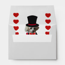 Envelopes de Caniche "À Pensée de Vous"