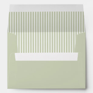Enveloppe Envelopes de mariage à monogramme et blason Vert S