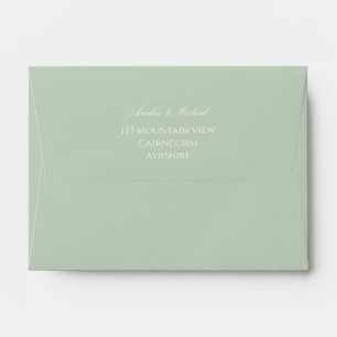 Enveloppe Envelopes de mariage personnalisées Vert pastel do