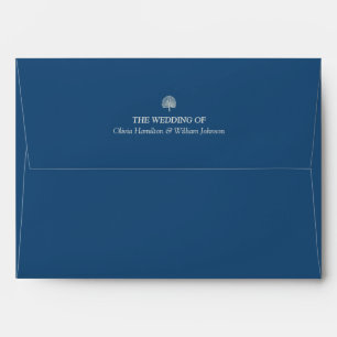 Enveloppe Envelopes de panneau d'adresse ivoire 5x7 Bleu Pao