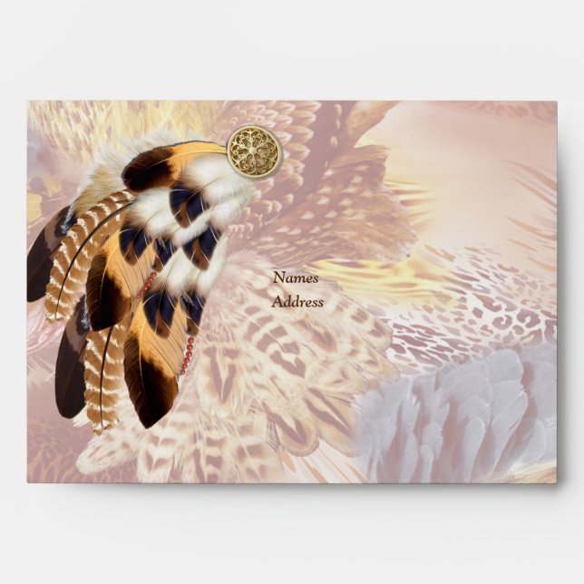 Enveloppe Envelopes de papeterie attrape-rêves (Devant)