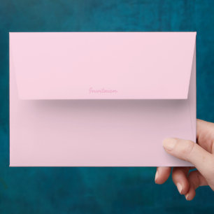 Enveloppe Envelopes de papeterie personnelle rose clair uni