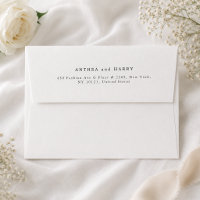 Envelopes de réponse de mariage à empattement mode