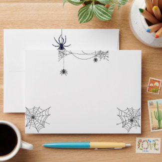 Enveloppe Envelopes d'Halloween araignées effrayantes