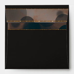 Enveloppe Envelopes d'invitation Bokeh Glam Marron Beige & O
