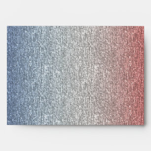 Enveloppe Envelopes Drapeau Américain Rouge Blanc Bleu Patri