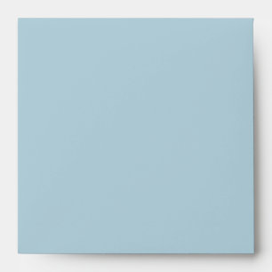 Enveloppe Envelopes en lin bébé bleu carré