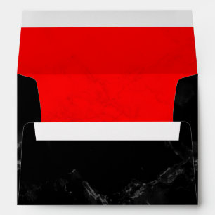 Enveloppe Envelopes noires et rouges personnalisées