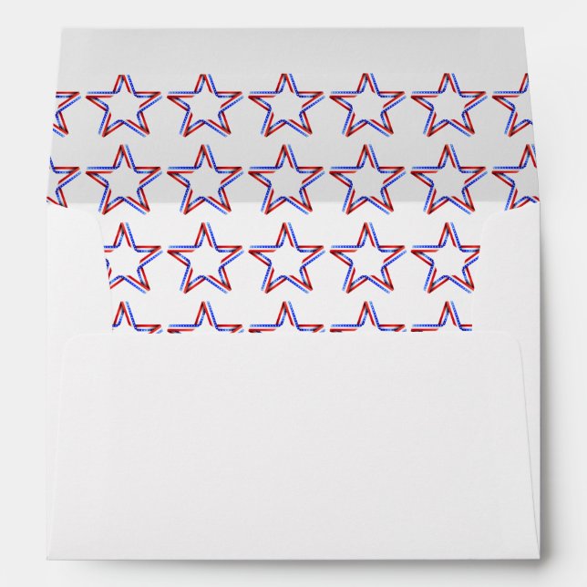 Enveloppe Enveloppe Cartes-Stars Patriotiques (Dos (Bas))
