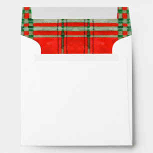 ENVELOPPE ENVOL OPPORTUNISTES EN TARTAN ROUGE SCOTT