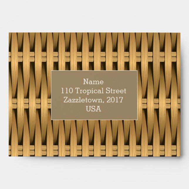 Enveloppe Érovier de canne naturel (Devant)